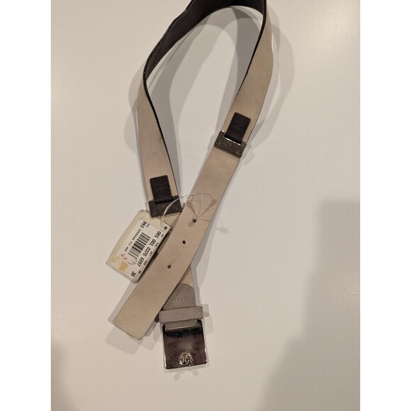 Vintage 80s Deadstock‎ Mondi Two-tone Suede Belt NWT Small Silver Accents - Picture 5 of 8